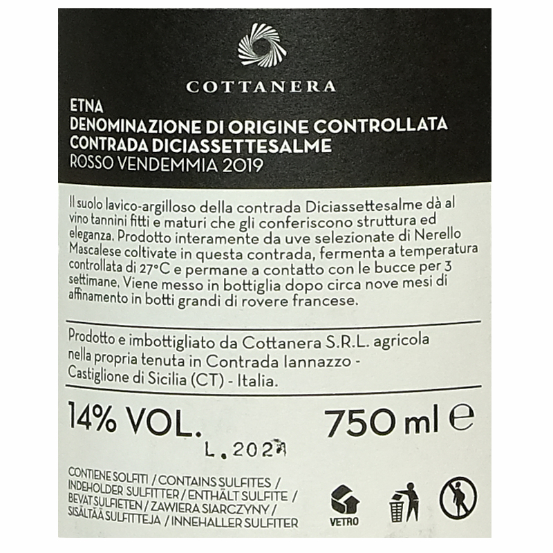 Cottanera etna rosso b